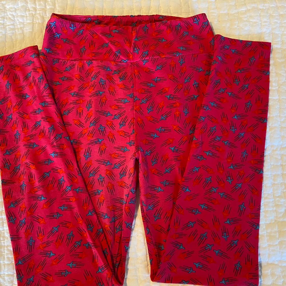 LulaRoe OS airplane leggings